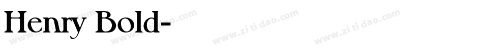 Henry Bold字体转换